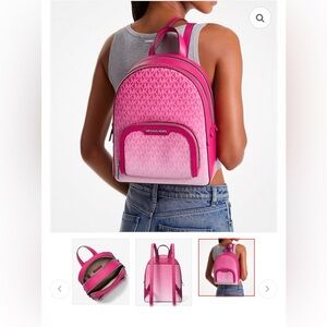 Michael Kors Fuchsia Dragonfruit ombré Jaycee Backpack